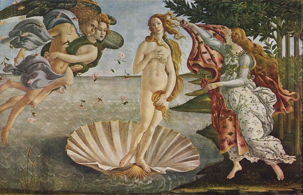 Pintura retratando a deusa romana Vênus, em quem o nome do planeta Vênus foi inspirado.